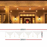 Jingle Jollys Christmas Lights Solar Fairy Lights Warm White Christmas Decorations 4m