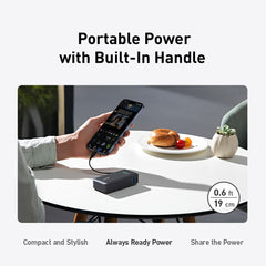 Anker Nano 10K 30W Power Bank with Built-In USB-C Cable