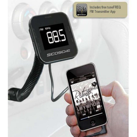 SCOSCHE TUNE/IT- DIGITAL FM TRANSMITTER FOR IPOD WITH BACK LIT DISPLAY AND FLEX NECK