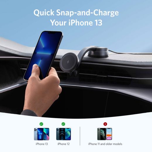 ANKER 613 MAGNETIC WIRELESS CAR CHARGER (MAGGO)