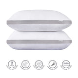 GIOIA CASA LUXURY BAMBOO COOLING TWIN PACK PLUSH DOWN-LIKE PILLOWS