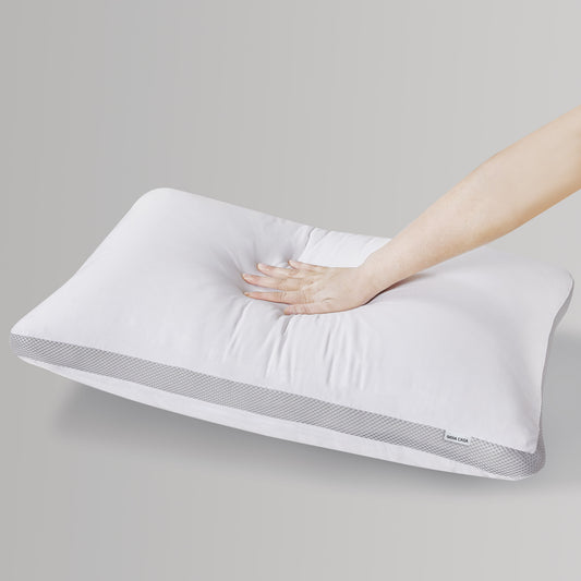 GIOIA CASA LUXURY BAMBOO COOLING TWIN PACK PLUSH DOWN-LIKE PILLOWS