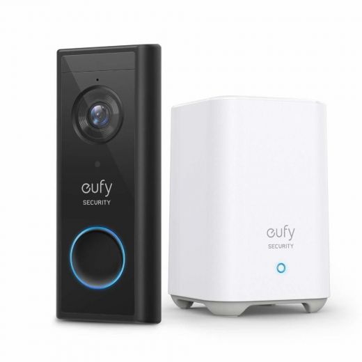 EUFY VIDEO DOORBELL 2K (BATTERY) PLUS HOMEBASE 2 (B GRADE REFURB)