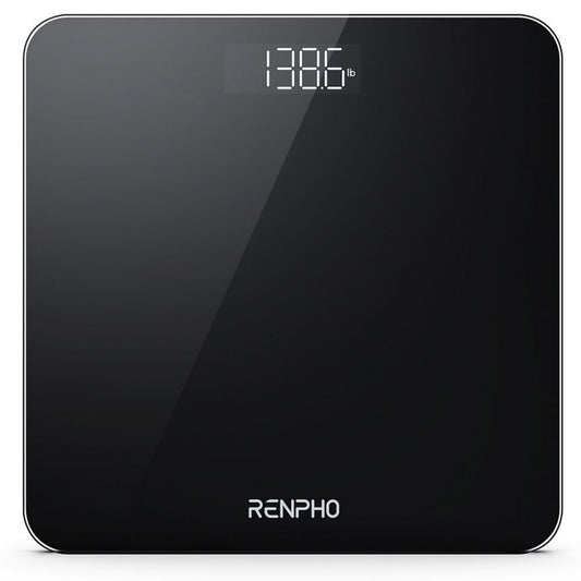 RENPHO 28CM DIGITAL BATHROOM SCALE HIGHLY ACCURATE SCALE FOR BODY WEIGHT WITH LIGHTED LED DISPLAY