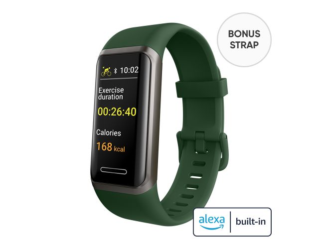 RYZE ELEVATE SMART WATCH WITH ALEXA BLACK + GREEN