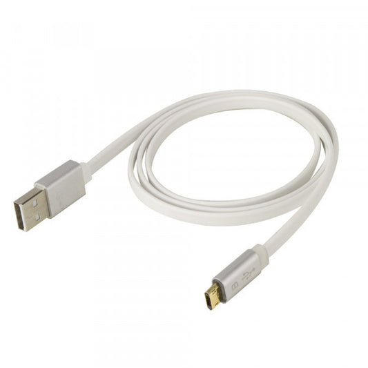 SCOSCHE CHARGE & SYNC REVERSIBLE CABLE W/LED - 3FT (WHITE)