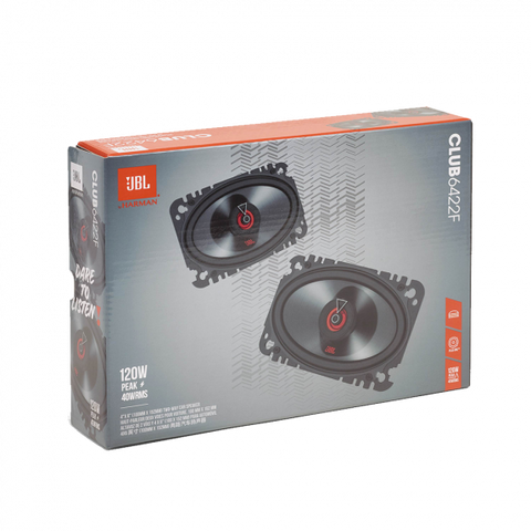 JBL CLUB 6422F 4"X6" 2 WAY COAXIAL SPEAKER - 40 WATTS RMS - 3.0 OHMS - NO GRILLES