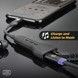 SCOSCHE HEADPHONE/AUX ADAPTOR WITH PASS THROUGH POWER FOR LIGHTNING DEVICES