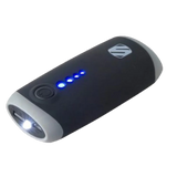 GoBat 4400 - Portable 4400 mAh power bank with built in flashlight (black)