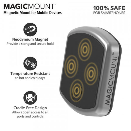 SCOSCHE MAGICMOUNT PRO POWER - MAGNETIC POWER SOCKET MOUNT WITH USBC-PD CHARGER PORT