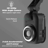 SCOSCHE DASH CAM NEXAR 1080P SONY STARVIS SUCTION MOUNT 64GB SD