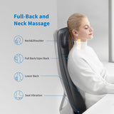 RENPHO NECK & BACK MASSAGE CUSHION - S-SHAPED - BLACK