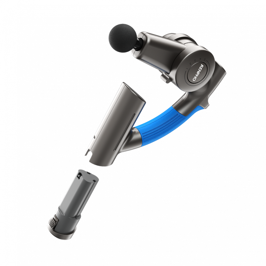 RENPHO R4 PRO MASSAGE GUN - 5-ANGLE ADJUSTABLE ARM - 6 HEADS - 4 SPEEDS