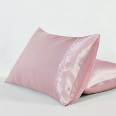 CLEVERPOLLY TWIN PACK SATIN PILLOWCASES WHITE