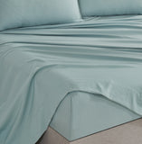 CLEVERPOLLY VINTAGE WASHED MICROFIBRE SHEET SET SINGLE SEAFOAM