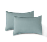 CLEVERPOLLY VINTAGE WASHED MICROFIBRE SHEET SET SINGLE SEAFOAM