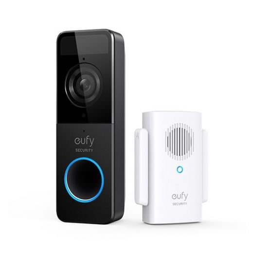 EUFY VIDEO DOORBELL SLIM WIRELESS 1080P WITH MINI REPEATER (C GRADE REFURB)