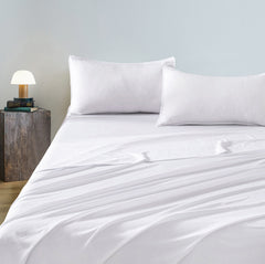 CLEVERPOLLY VINTAGE WASHED MICROFIBRE SHEET SET SINGLE SEAFOAM