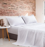 CLEVERPOLLY VINTAGE WASHED MICROFIBRE SHEET SET SINGLE SEAFOAM